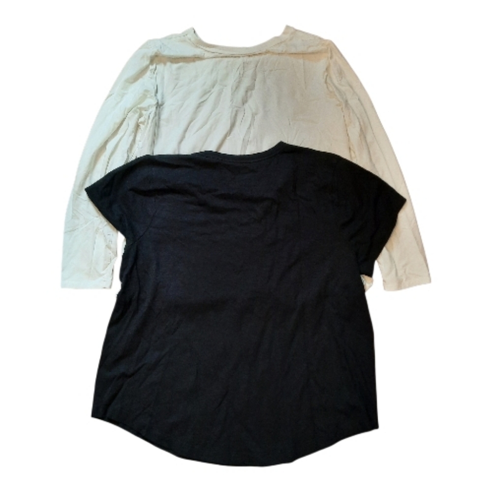 Chico's Bundle Basic White Long Sleeve Black Shor… - image 2